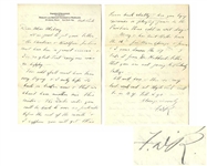 Franklin D. Roosevelt Autograph Letter Signed to Helena Mahoney, His Warm Springs Physical Therapist -- ...The Doctor writes you will be back to over 20 patients before the end of the month...